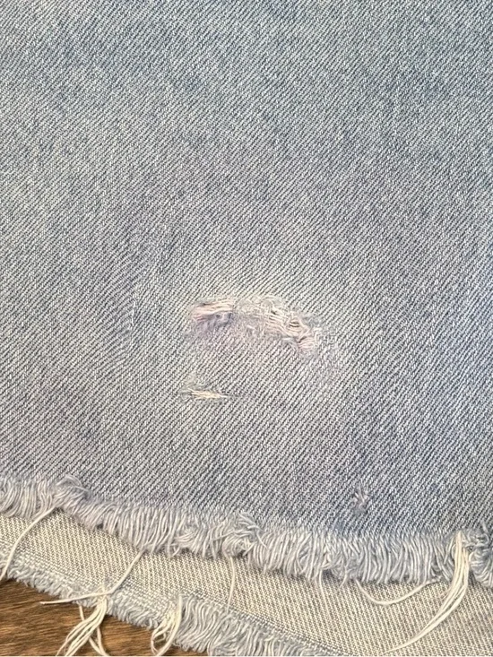 Levi’s 550 Cutoff Denim Shorts Light Wash Frayed Hem Relaxed Fit 12M (W34–35) - Picture 5 of 10